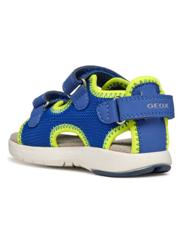 Geox Sandalen "Multy" in Blau/ Gelb