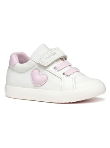 Geox Sneakersy "Gisli" w kolorze biało-jasnoróżowym