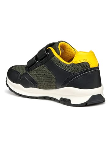 Geox Sneakersy "Pavel" w kolorze czarno-żółtym
