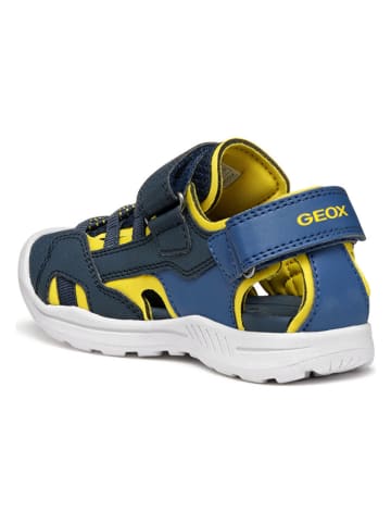 Geox Halbsandalen "Vaniett" in Dunkelblau/ Gelb