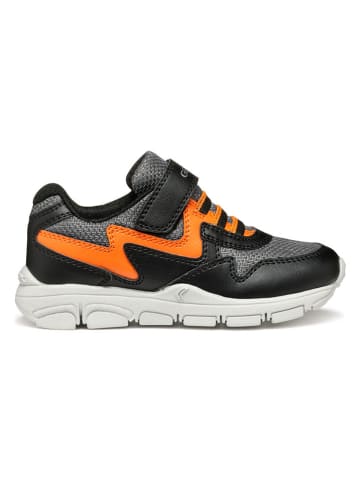 Geox Sneakersy "New Torque" w kolorze czarno-pomarańczowym