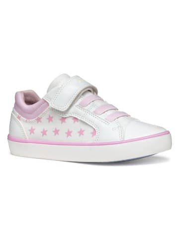 Geox Sneakersy "Gisli" w kolorze biało-jasnoróżowym