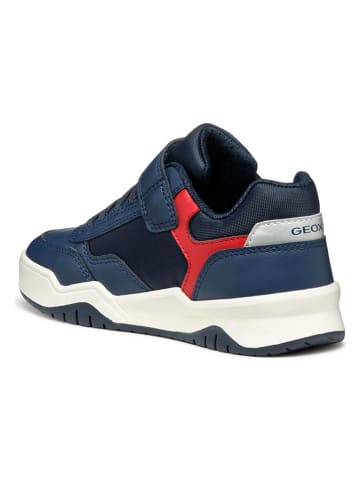Geox Sneakers "Perth" in Dunkelblau/ Rot