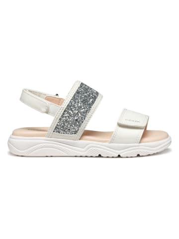 Geox Sandalen "Deaphne" zilverkleurig/wit
