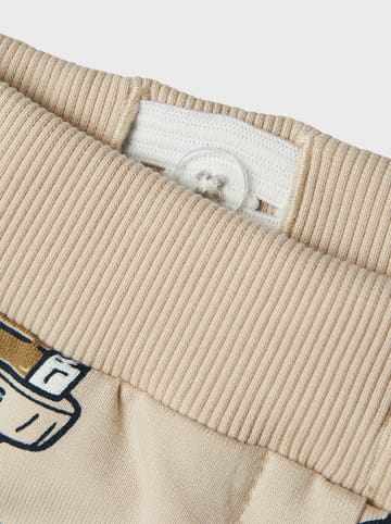 name it Sweatbroek "Dibbo" beige/meerkleurig