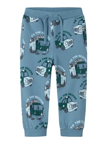 name it Sweatbroek "Dibbo" blauw