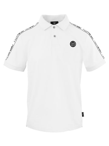 Plein Sport Koszulka polo w kolorze białym