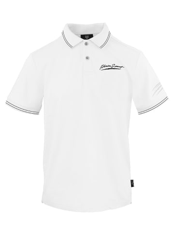 Plein Sport Koszulka polo w kolorze białym