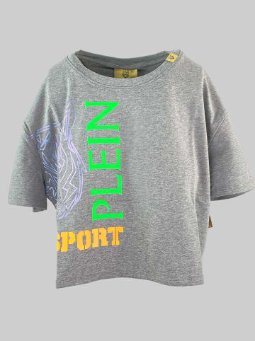 Plein Sport Koszulka w kolorze szarym