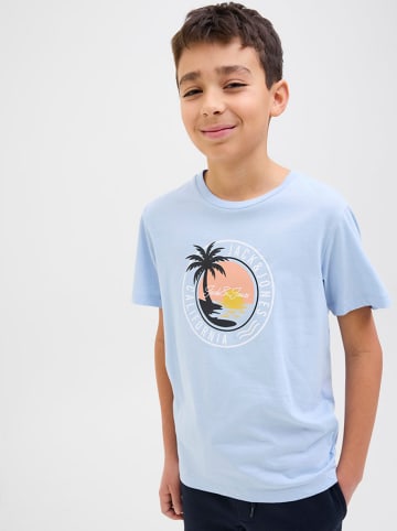 JACK & JONES Junior Shirt "Palm" lichtblauw