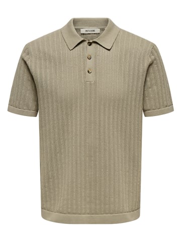ONLY & SONS Koszulka polo w kolorze beżowym