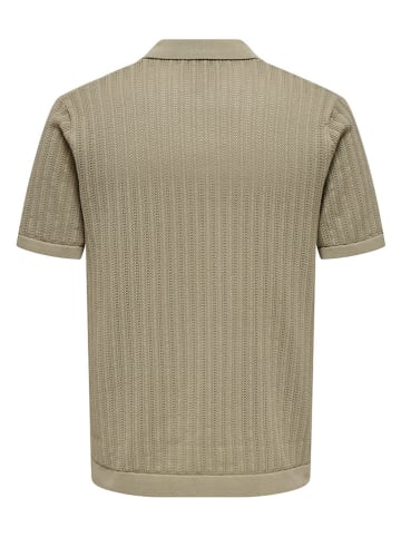 ONLY & SONS Koszulka polo w kolorze beżowym