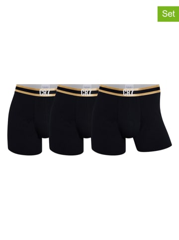 CR7 3er-Set: Boxershorts in Schwarz