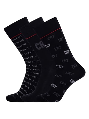 CR7 3-delige set: sokken zwart