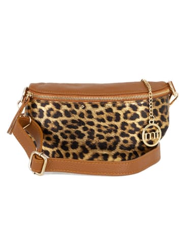 Mia Tomazzi Leder-Brustbeutel "Perugino" in Camel - (B)23 x (H)13 x (T)2 cm