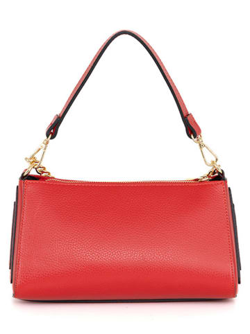Mia Tomazzi Leder-Schultertasche "Zumbini" in Rot - (B)28 x (H)15 x (T)14 cm