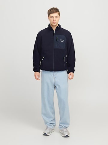 Jack & Jones Fleecejacke in Dunkelblau