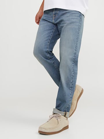Jack & Jones Spijkercargobroek - regular fit - "Mike" blauw