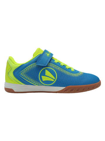 Jako Hallen-Fußballschuhe "Course" in Blau/ Gelb
