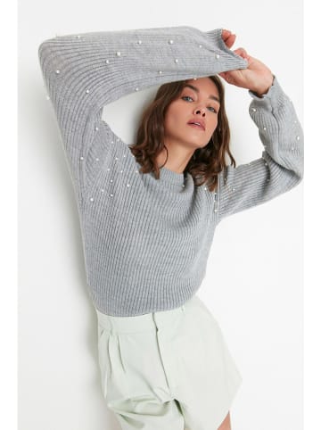 trendyol Pullover in Grau