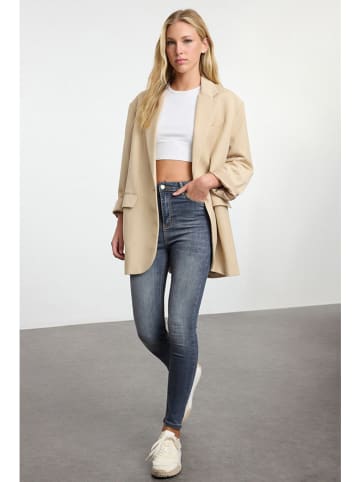 trendyol Spijkerbroek - skinny fit - donkerblauw