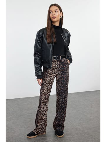 trendyol Broek beige/bruin/zwart