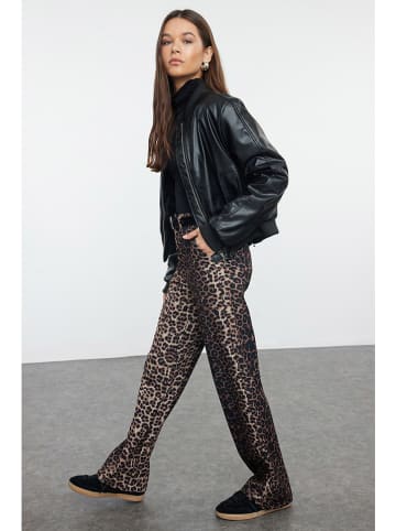 trendyol Broek beige/bruin/zwart