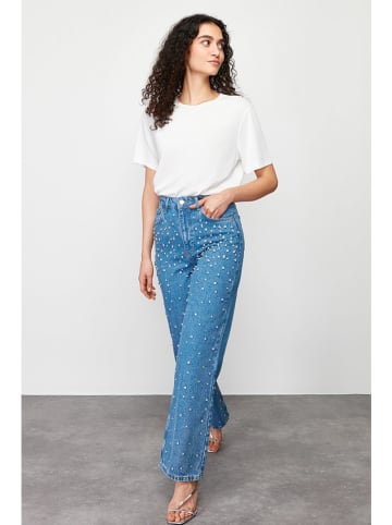 trendyol Dżinsy - Comfort fit - w kolorze niebieskim