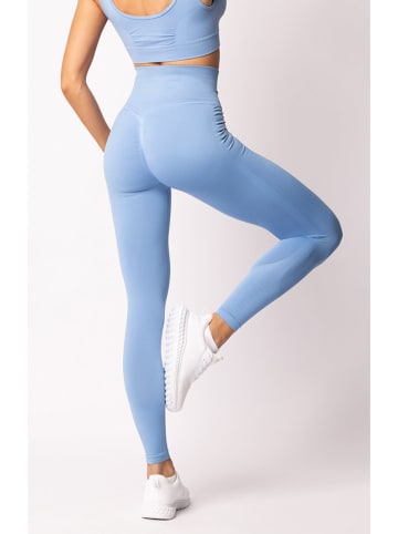 Spaio Legginsy termiczne "Adapt" w kolorze błękitnym