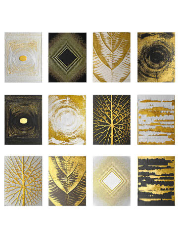 wall addiction 12-delige set: kunstdrukken op hout