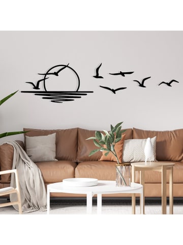 wall addiction 5er-Set: Wanddekoration in Schwarz