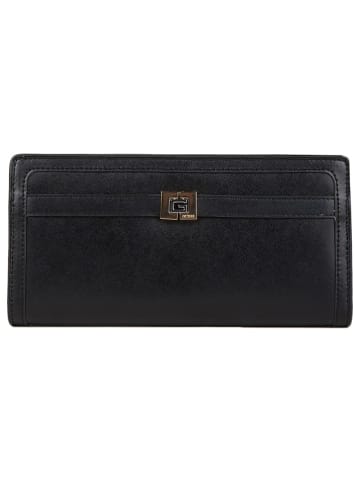 Guess Leder-Geldbörse in Schwarz - (B)20,5 x (H)10,5 x (T)3 cm