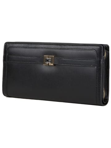 Guess Leder-Geldbörse in Schwarz - (B)20,5 x (H)10,5 x (T)3 cm