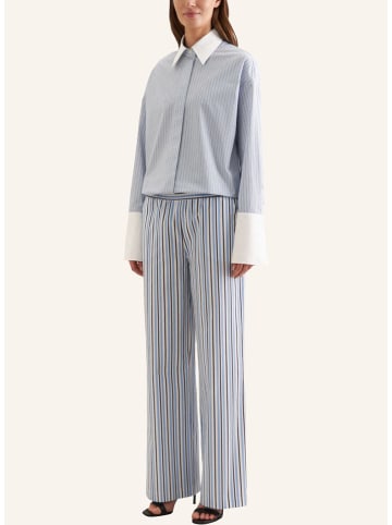Seidensticker Broek lichtblauw/wit/donkerblauw