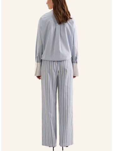 Seidensticker Broek lichtblauw/wit/donkerblauw