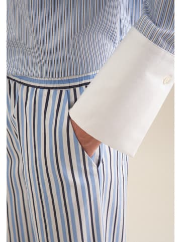 Seidensticker Broek lichtblauw/wit/donkerblauw