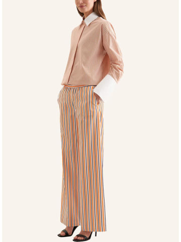 Seidensticker Broek oranje/wit/donkerblauw