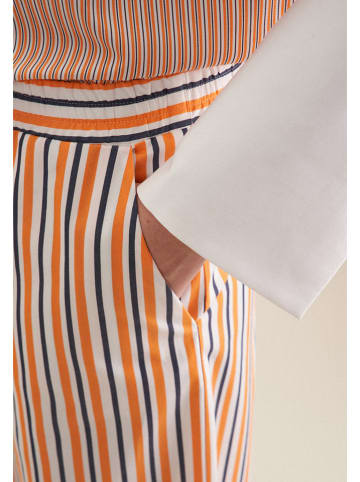 Seidensticker Hose in Orange/ Weiß/ Dunkelblau