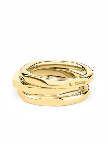 Liebeskind 3er-Set: Beschicht. Ringe