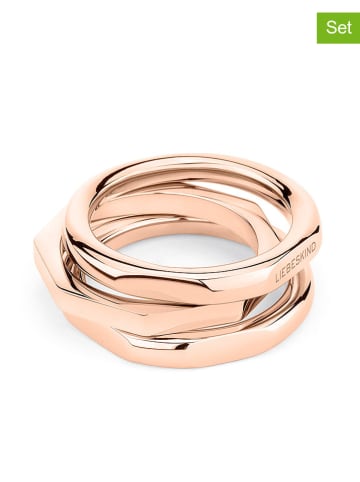 Liebeskind 3er-Set: Ringe in Roségold