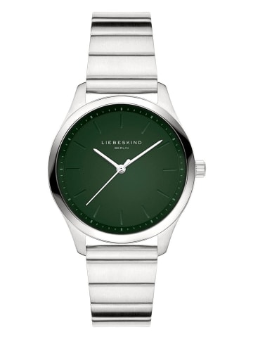 Liebeskind Kwartshorloge zilverkleurig/groen