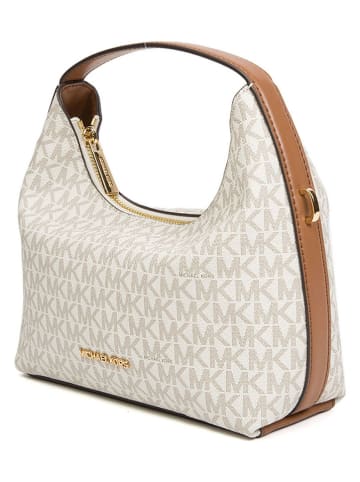 Michael Kors Leder-Henkeltasche in Creme - (B)23 x (H)20 x (T)11,5 cm