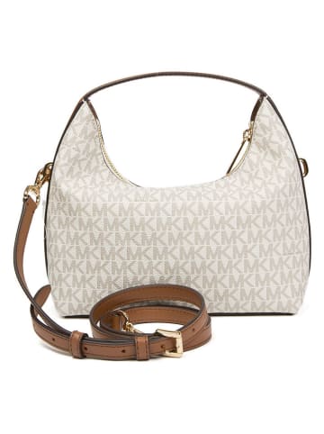 Michael Kors Leder-Henkeltasche in Creme - (B)23 x (H)20 x (T)11,5 cm