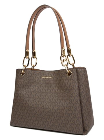 Michael Kors Schultertasche in Dunkelbraun - (B)35 x (H)26 x (T)14 cm