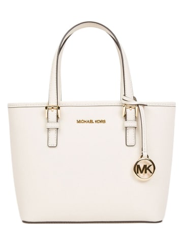 Michael Kors Leder-Henkeltasche in Creme - (B)27,5 x (H)19 x (T)10 cm