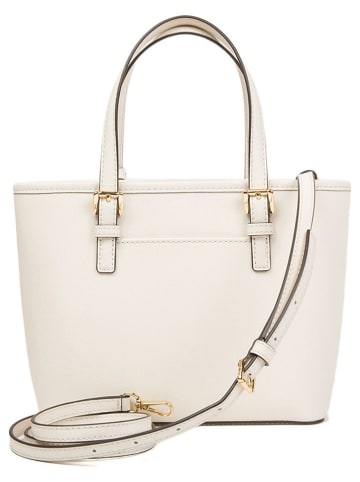 Michael Kors Leder-Henkeltasche in Creme - (B)27,5 x (H)19 x (T)10 cm
