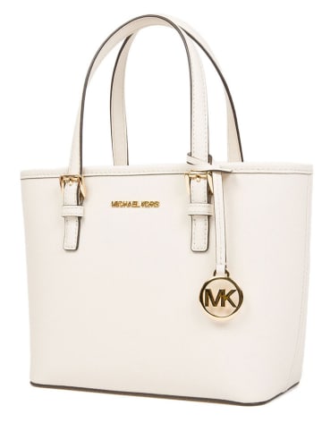 Michael Kors Leder-Henkeltasche in Creme - (B)27,5 x (H)19 x (T)10 cm