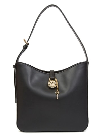 Michael Kors Leder-Schultertasche in Schwarz - (B)26 x (H)22 x (T)10 cm