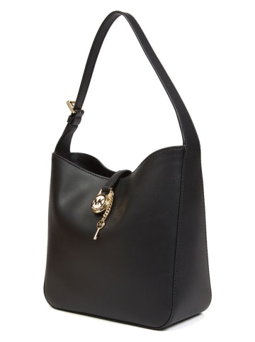 Michael Kors Leder-Schultertasche in Schwarz - (B)26 x (H)22 x (T)10 cm