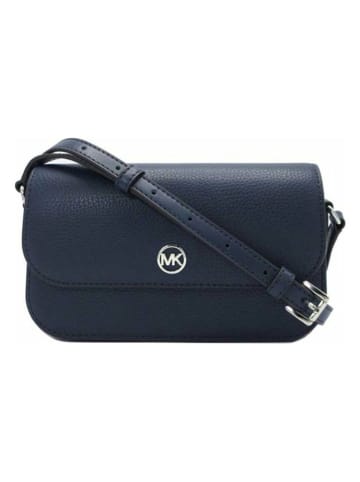 Michael Kors Leder-Umhängetasche in Dunkelblau - (B)21 x (H)14 x (T)4,5 cm
